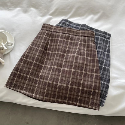 Luxury Brand Plaid Skirt Women's Autumn and Winter 2024 Fashion