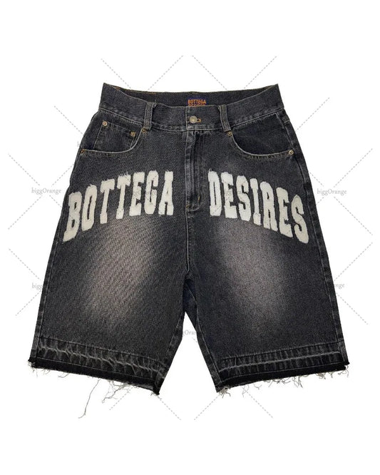 Shorts high street boys casual loose straight pants men