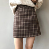 Luxury Brand Plaid Skirt Women's Autumn and Winter 2024 Fashion