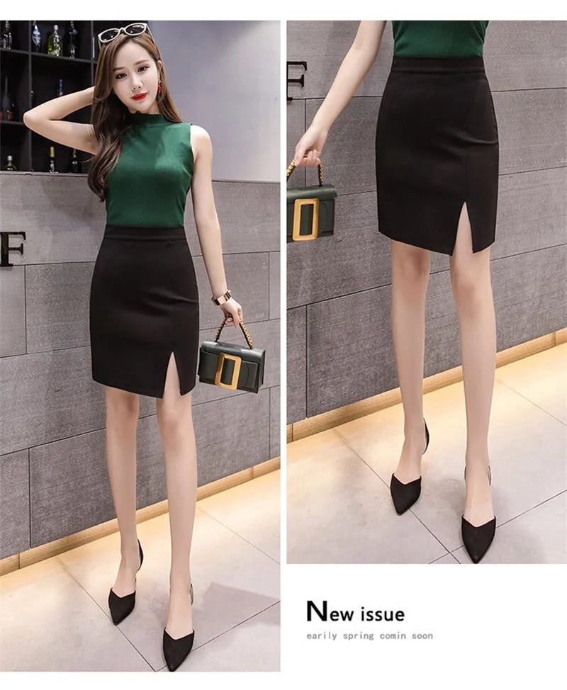 High Waist Spring Mini Skirts for Women Luxury Slim Fit Hip