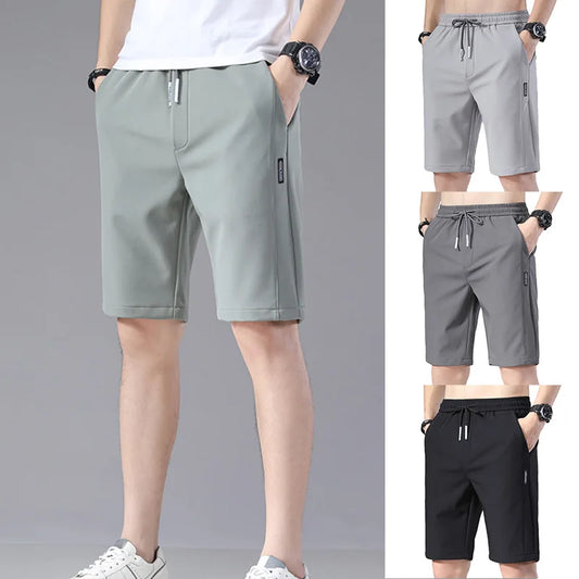 Men Causal Loose Elastic Waist Shorts New Sport Style