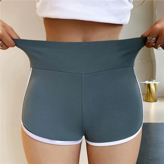 High Waist Hip Lifting Safety Pants Seamless Ice Silk Shorts