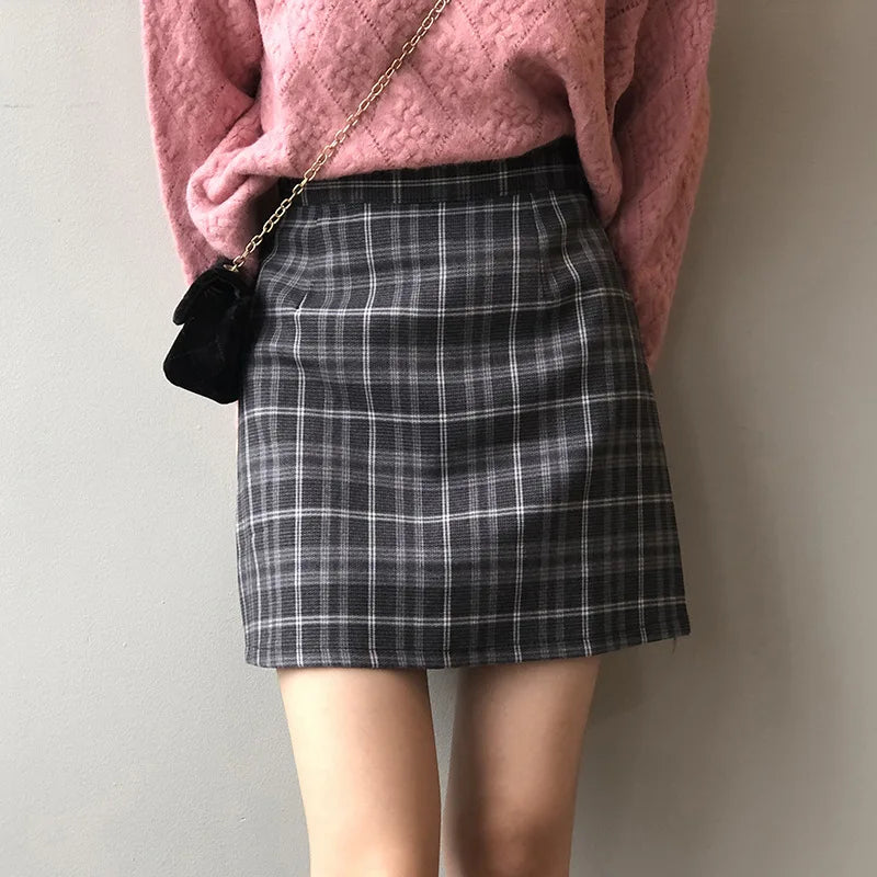 Luxury Brand Plaid Skirt Women's Autumn and Winter 2024 Fashion