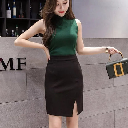 High Waist Spring Mini Skirts for Women Luxury Slim Fit Hip